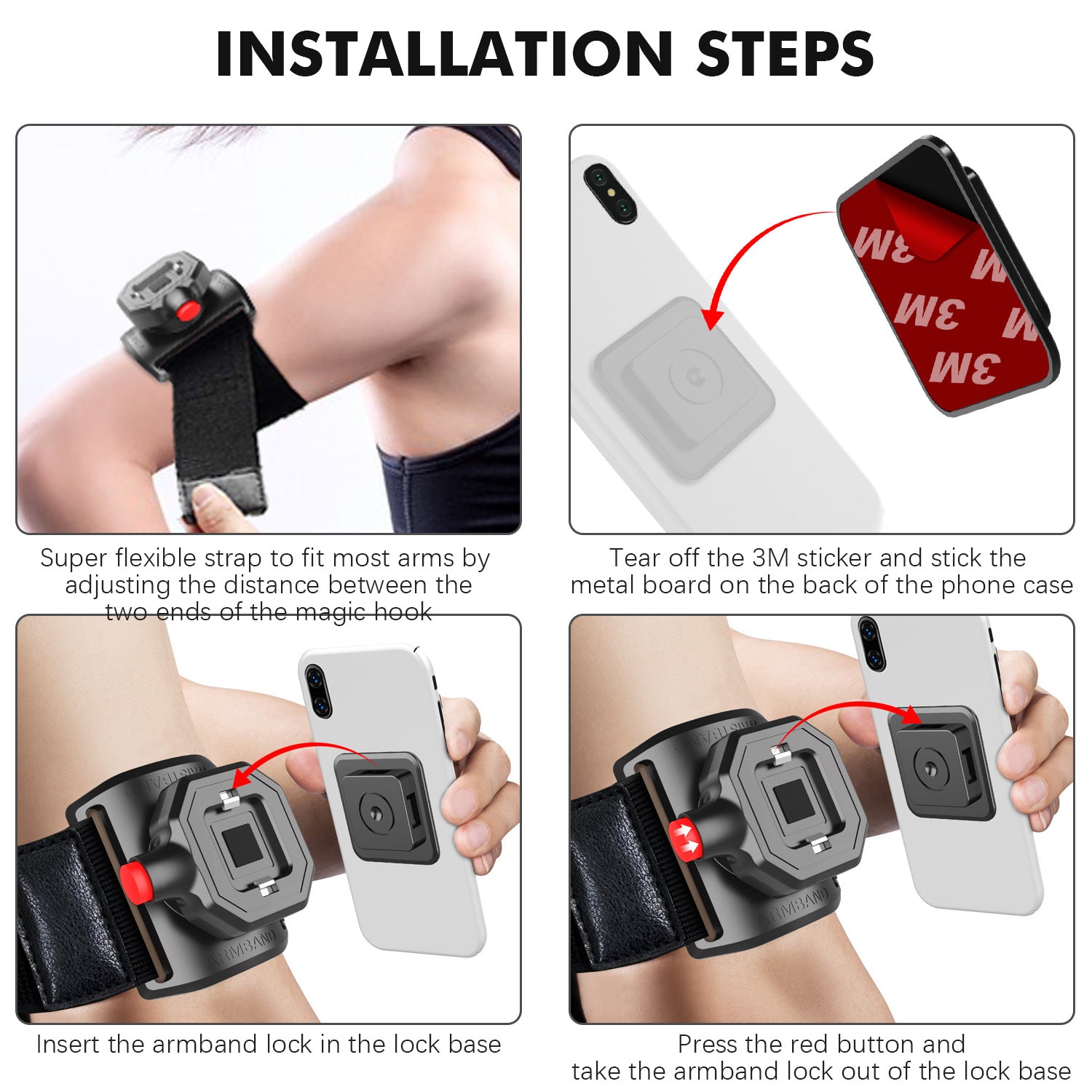 Universal 360° Rotating Bicycle & Motorcycle Phone Holder
