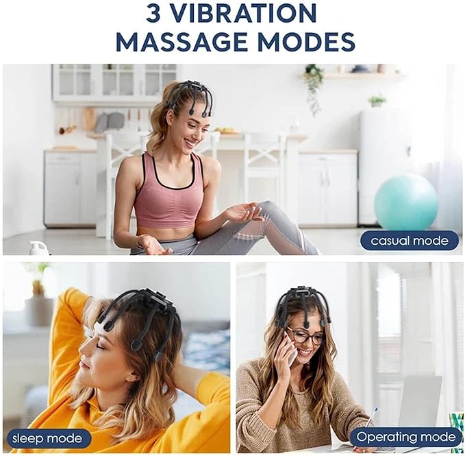 Trenze Premium Ultra 360° Electric Scalp Massager for Head Stress Relief & Deep Sleep TRENZE
