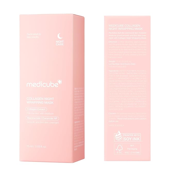 Trenze Medicube Collagen Overnight Wrapping Mask, Korean Peel Off Sleeping Mask For Glowing Skin, Deep Hydration & Firming Face Care TRENZE
