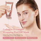 Trenze Medicube Collagen Overnight Wrapping Mask, Korean Peel Off Sleeping Mask For Glowing Skin, Deep Hydration & Firming Face Care TRENZE
