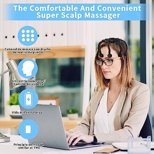 Trenze Premium Ultra 360° Electric Scalp Massager for Head Stress Relief & Deep Sleep TRENZE