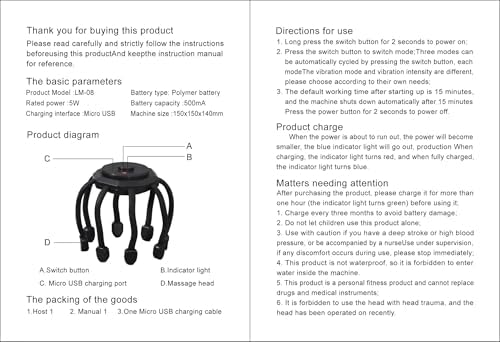 Trenze Premium Ultra 360° Electric Scalp Massager for Head Stress Relief & Deep Sleep TRENZE