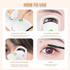 Premium Heated Eyelash Curler for Lasting Curls