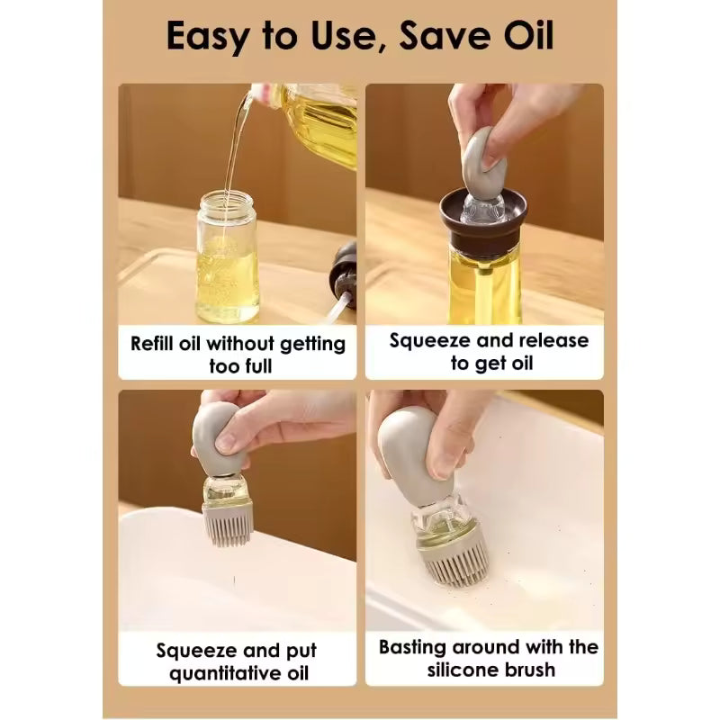 Silicone Oil Brush Bottle