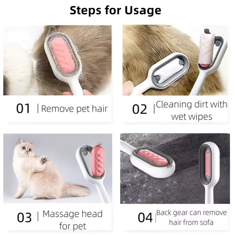 Premium Pet Grooming Brush For Easy Deshedding