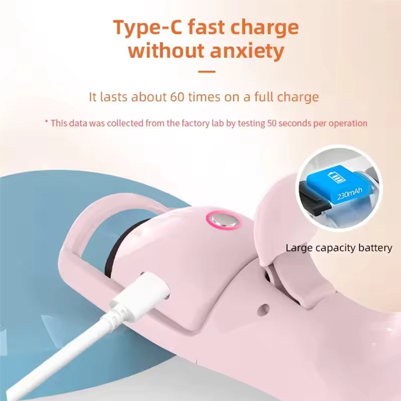 Premium Heated Eyelash Curler for Lasting Curls