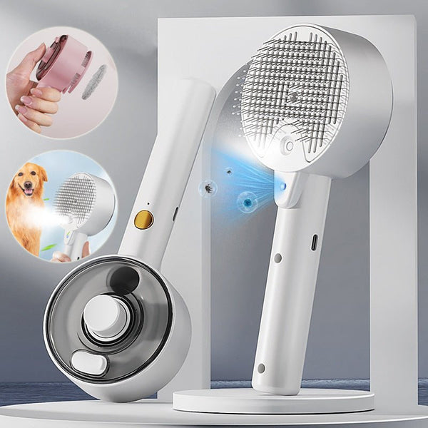 Premium Steam Pet Grooming Brush