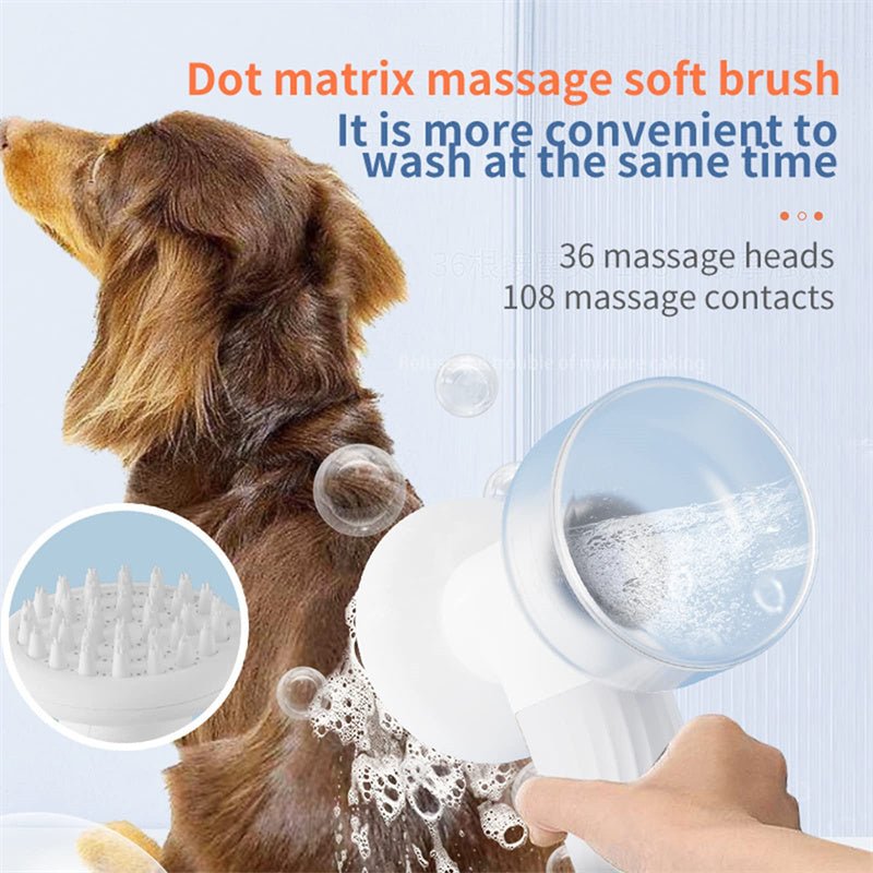 Premium Self Cleaning Pet Bath Brush