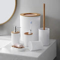 Trenze Luxury Bathroom Accessories 6 Piece Set, Modern Bathroom Organizer & Countertop Essentials TRENZE
