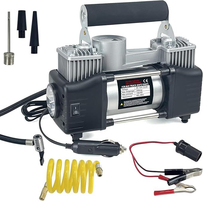 Trenze Portable Car Air Pump with Digital Tire Inflator & Fast Electric Air Compressor TRENZE