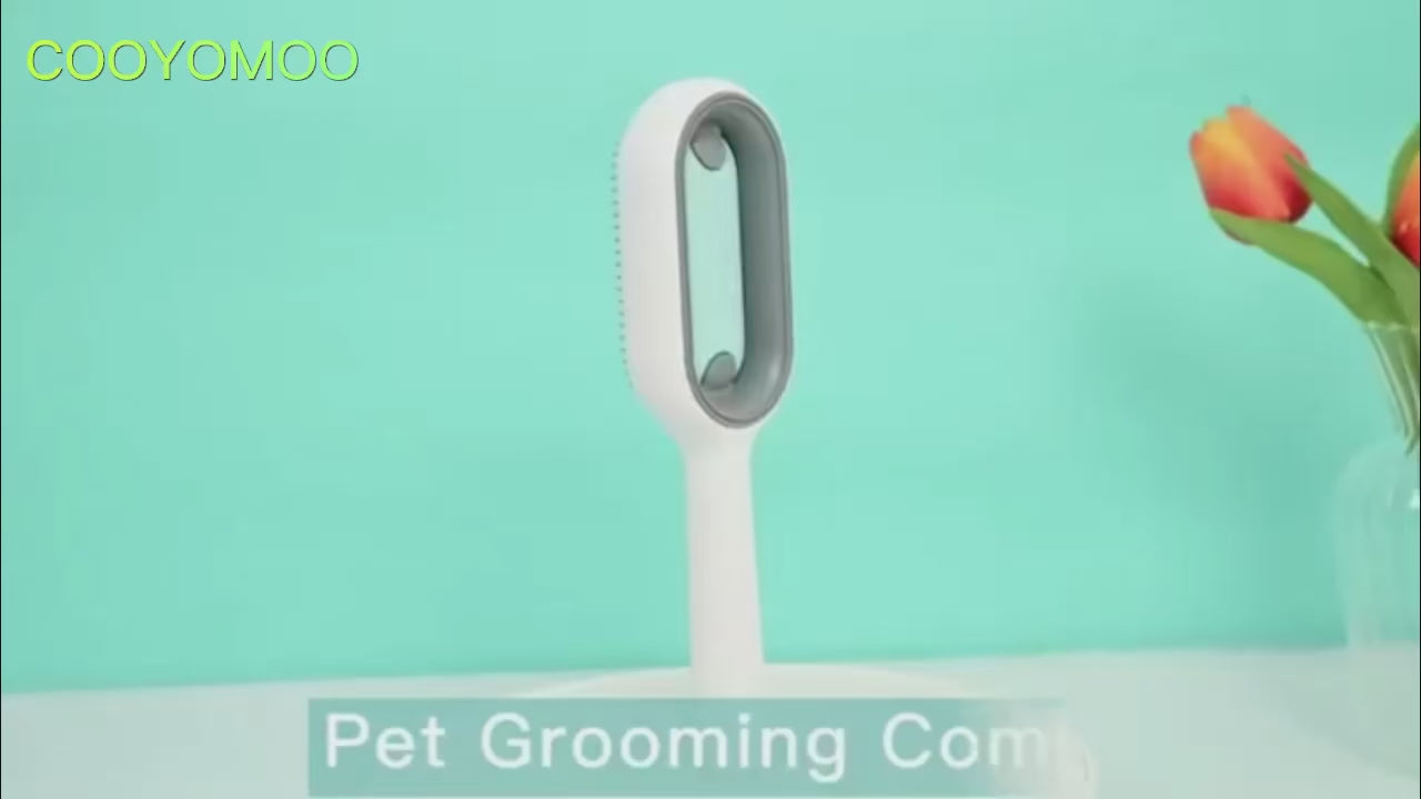 Premium Pet Grooming Brush For Easy Deshedding
