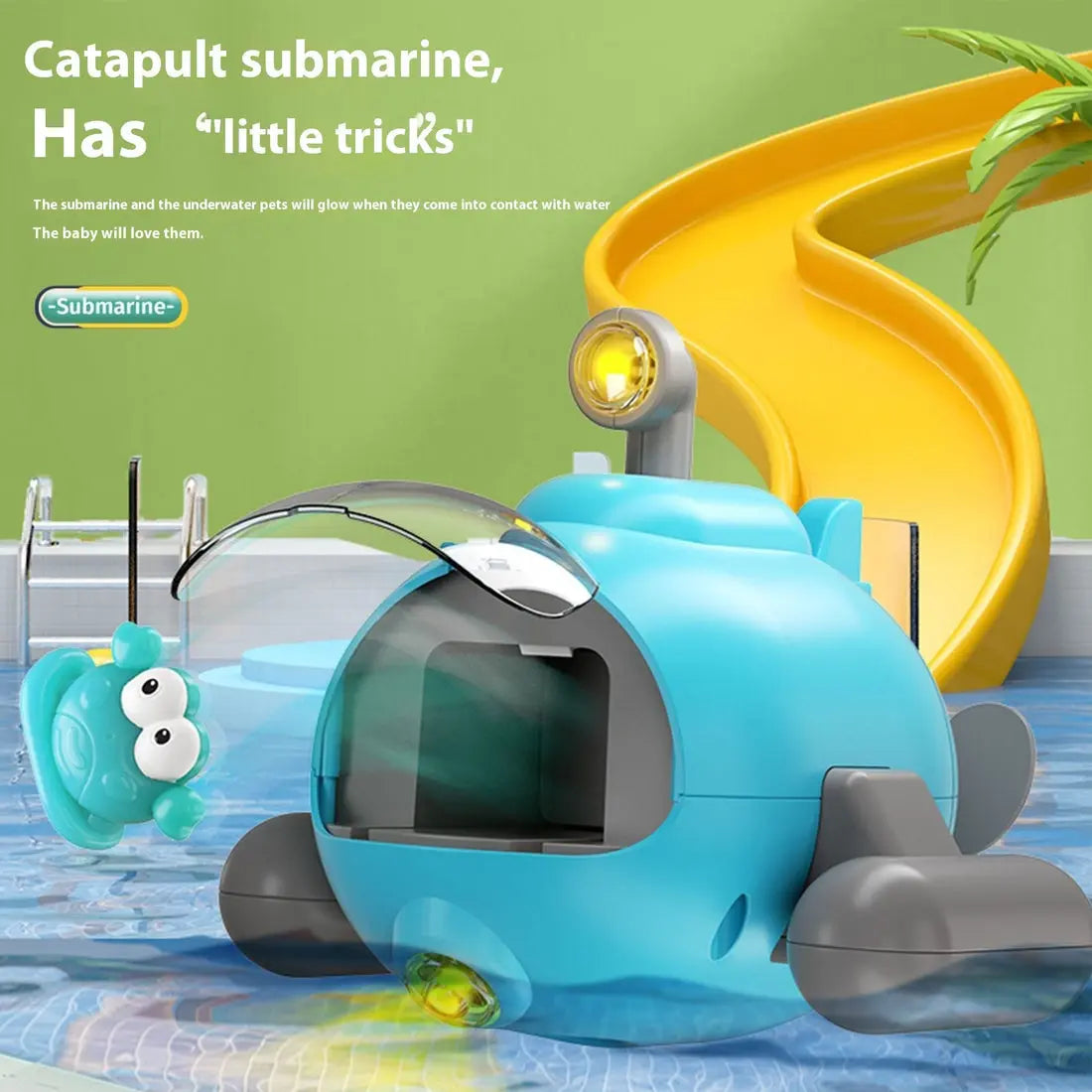 Water Toys Luminous Catapult Submarine Bath Toys My Store